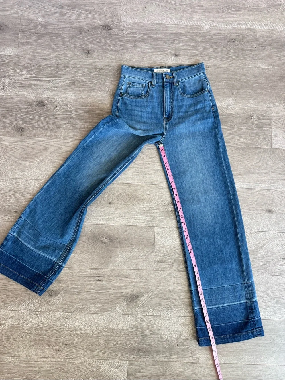 Current/Elliot Wide Leg Jeans The Navigator in Doheny Size 25